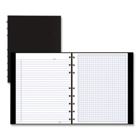 Blueline NotePro Quad Computation Notebook, Data-Lab-Record Format, Narrow Rule/Quadrille Rule, Black Cover, 9.25 x 7.25, 96 Sheets (A44C81)