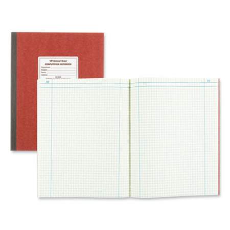 National Computation Notebook, Quadrille Rule, Brown Cover, 11.75 x 9.25, 75 Sheets (43648)