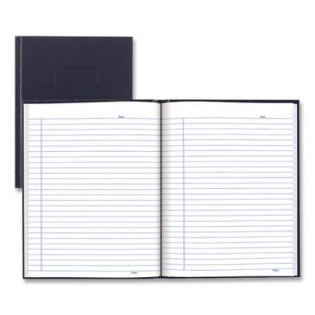 Blueline Business Notebook with Self-Adhesive Labels, 1 Subject, Medium/College Rule, Blue Cover, 9.25 x 7.25, 192 Sheets (A982)