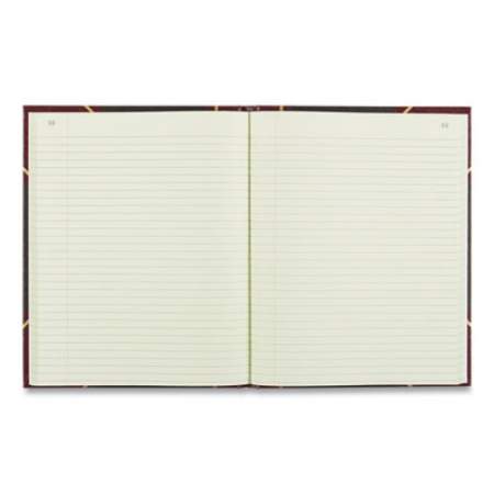 National Texthide Eye-Ease Record Book, Black/Burgundy/Gold Cover, 10.38 x 8.38 Sheets, 150 Sheets/Book (56211)