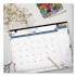 Blueline Spring Monthly Academic Desk Pad Calendar, Flora Artwork, 22 x 17, Black Binding, 18-Month (July to Dec): 2021 to 2022 (CA1716BD)
