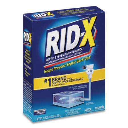RID-X Septic System Treatment Concentrated Powder, 19.6 oz, 6/Carton (80307)