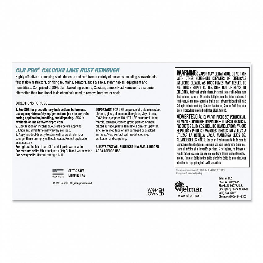 Calcium, Lime and Rust Remover, 1 gal Bottle (CL4PROEA)