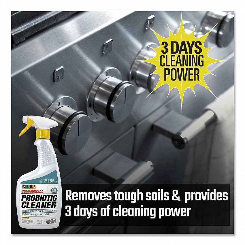 Commercial Probiotic Cleaner, Lemon Scent, 32 oz Spray Bottle, 6/Carton (FMCPC326PRO)
