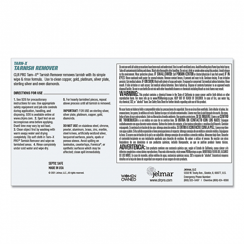 Tarnish Remover, 1 gal Bottle (TX4PROEA)