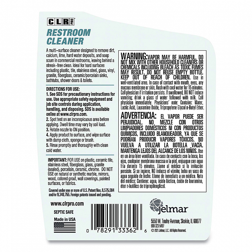 Restroom Cleaner, 32 oz Pump Spray, 6/Carton (FMRC326PRO)