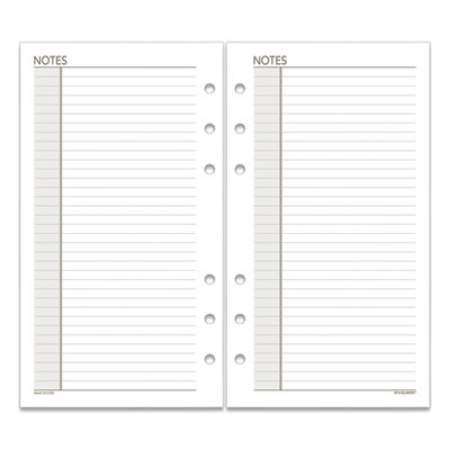 AT-A-GLANCE Lined Notes Pages for Planners/Organizers, 6.75 x 3.75, White Sheets, Undated (013200)