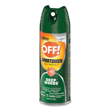 OFF! Deep Woods Sportsmen Insect Repellent, 6 oz Aerosol, 12/Carton (317189)