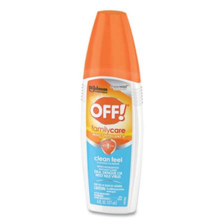 OFF! FamilyCare Clean Feel Spray Insect Repellent, 6 oz Spray Bottle, 12/Carton (629380)
