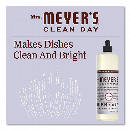 Dish Soap, Lavender Scent, 16 oz Bottle, 6/Carton (370041)
