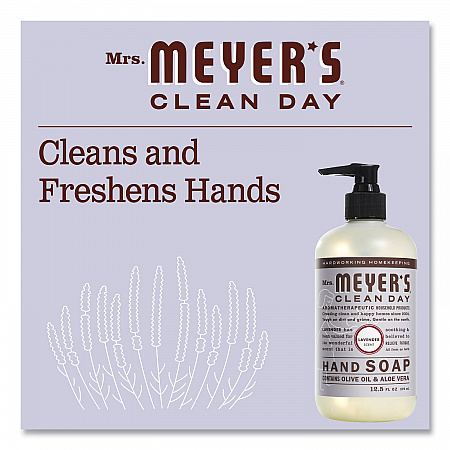 Clean Day Liquid Hand Soap, Lavender Scent, 12.5 oz, 6/Carton (651311)