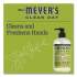 Mrs. Meyer's Clean Day Liquid Hand Soap, Lemon, 12.5 oz, 6/Carton (651321)