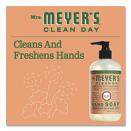 Clean Day Liquid Hand Soap, Geranium Scent, 12.5 oz, 6/Carton (651332)