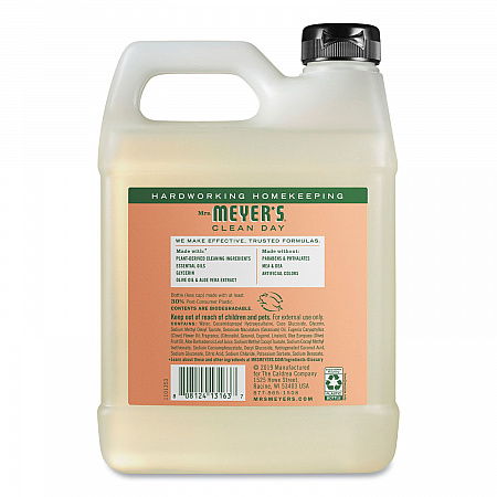 Clean Day Liquid Hand Soap Refill, Geranium Scent, 33 oz, 6/Carton (651341)