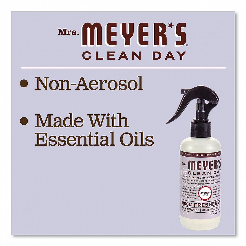 Clean Day Room Freshener, Lavender, 8 oz, Non-Aerosol Spray, 6/Carton (670763)