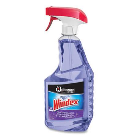 Windex Non-Ammoniated Glass/Multi Surface Cleaner, Pleasant Scent, 32 oz Bottle, 12/Carton (697259)