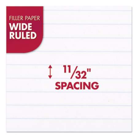 Mead Filler Paper, 3-Hole, 8 x 10.5, Wide/Legal Rule, 200/Pack (15200)