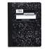 Mead Square Deal Composition Book, 3 Subject, Wide/Legal Rule, Black Cover, 9.75 x 7.5, 100 Sheets, 12/Pack (72936)