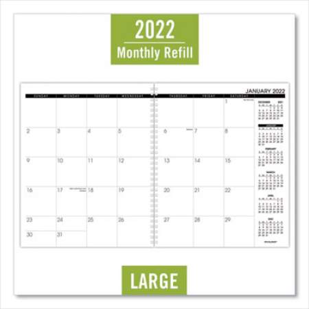 AT-A-GLANCE Monthly Planner Refill, 11 x 9, White Sheets, 12-Month (Jan to Dec): 2022 (7092372)