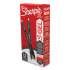Sharpie S-Gel S-Gel High-Performance Gel Pen, Retractable, Medium 0.7 mm, Red Ink, Black Barrel, Dozen (2096158)