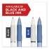 Sharpie S-Gel S-Gel Fashion Barrel Gel Pen, Retractable, Medium 0.7 mm, Black Ink, Frost Blue Barrel, Dozen (2126232)