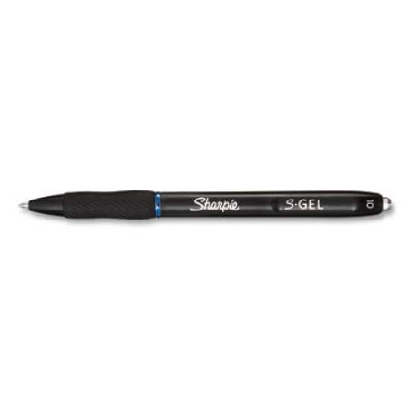 Sharpie S-Gel S-Gel High-Performance Gel Pen, Retractable, Bold 1 mm, Blue Ink, Black Barrel, 36/Pack (2096127)