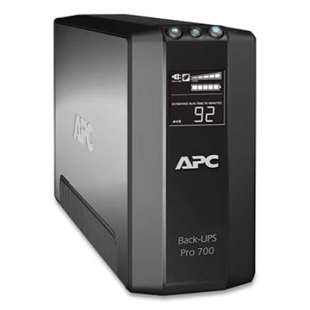 APC BR700G Back-UPS Pro 700 Battery Backup System, 6 Outlets, 700 VA, 355 J
