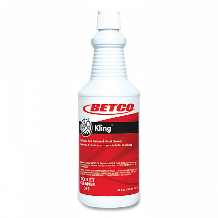 Kling Toilet Bowl Cleaner, Mint-Wintergreen Scent, 32 oz Bottle, 12/Carton (0751200)