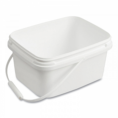 Polypropylene Dry Wipe Charging Bucket, White, 12/Box (D1229387)