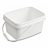 Polypropylene Dry Wipe Charging Bucket, White, 12/Box (D1229387)