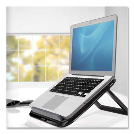 Fellowes I-Spire Series Laptop Quick Lift, 12.63" x 11.25" x 1.63" to 12.63",  Black, Supports 9.92 lbs (8212001)