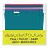 Pendaflex Recycled Hanging File Folders, 1/5-Cut Tab, Letter Size, Assorted Colors, 25/Box (81667)