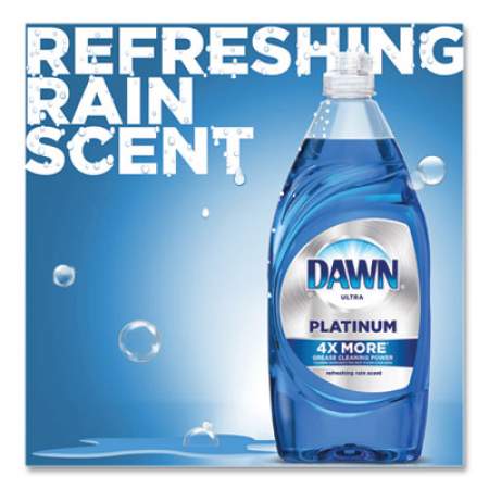Dawn Platinum Liquid Dish Detergent, Refreshing Rain Scent, (3) 24 oz Bottles Plus (2) Sponges/Carton (49041)