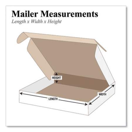 The Packaging Wholesalers Front-Lock Deluxe Literature Mailer, Square Flap, Front-Lock Hinged Lid Closure, 12.75 x 12.13 x 3.88, Oyster White, 50/Pack (BSMFL12123)