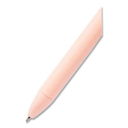 Poppin Luxe Gel Pen, Retractable, Fine 0.7 mm, Black Ink, Blush Barrel, 6/Pack (104448US)