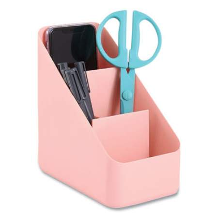 Poppin The Get-It-Together Small Desk Organizer, 4 x 6.5 x 7.25, Blush (107171)