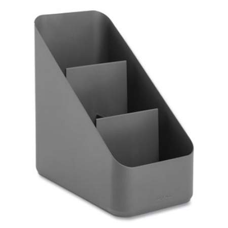 Poppin The Get-It-Together Small Desk Organizer, 4 x 6.5 x 7.25, Dark Gray (107172)