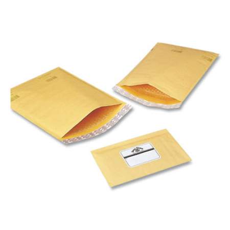 Polyair Ecolite Bubble Mailers, #0, Duraliner Bubble Lining, Square Flap, Self-Adhesive Closure, 6 x 10, Gold, 250/Carton (760RC)