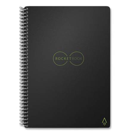 Rocketbook Core Smart Notebook, Dotted Rule, Black Cover, 8.8 x 6, 18 Sheets (ERCAFR)