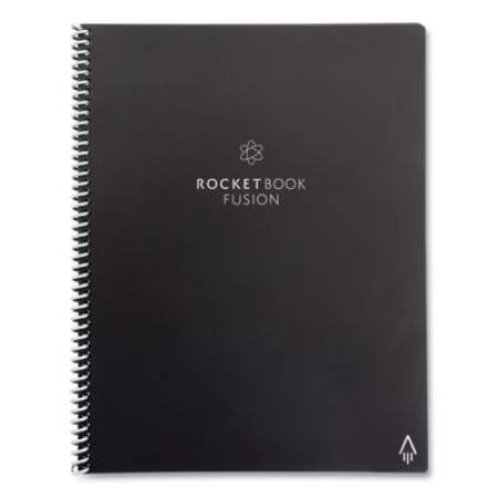 Rocketbook Fusion Smart Notebook, Seven Page Formats, Black Cover, 11 x 8.5, 21 Sheets (FLRCAFR)