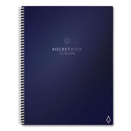 Rocketbook Fusion Smart Notebook, Seven Page Formats, Blue Cover, 11 x 8.5, 21 Sheets (FLRCCDFFR)