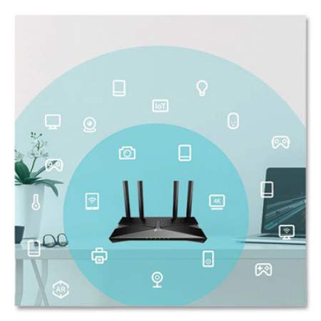 TP-Link ARCHER AX3000 Dual Band Gigabit Wi-Fi 6 Router, 5 Ports, Dual-Band 2.4 GHz/5 GHz