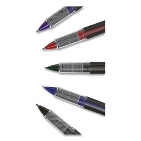 TRU RED Roller Ball Pen, Stick, Fine 0.5 mm, Black Ink, Black Barrel, 3/Pack (57318)