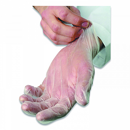 V5101 Series Latex-Free Lightly Powdered Vinyl Gloves, Small, 3 mil Thick, 9