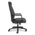 Union & Scale Prestige Bonded Leather Manager Chair, Supports Up to 275 lb, Black Seat/Back, Black Base (59408)