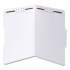 Smead Top Tab Colored 2-Fastener Folders, 1/3-Cut Tabs, Letter Size, White, 50/Box (12840)