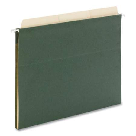 Smead Reveal Hanging Folders with SuperTab Folders Kit, 15 Hanging and 45 Interior Folders, Letter Size, 1/3 Cut Tab, Green/Manila (92016)