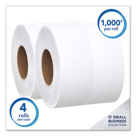 Scott Essential JRT Jumbo Roll Bathroom Tissue, Septic Safe, 2-Ply, White, 1000 ft, 4 Rolls/Carton (03148)