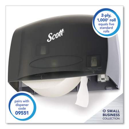 Scott Essential JRT Jumbo Roll Bathroom Tissue, Septic Safe, 2-Ply, White, 1000 ft, 4 Rolls/Carton (03148)