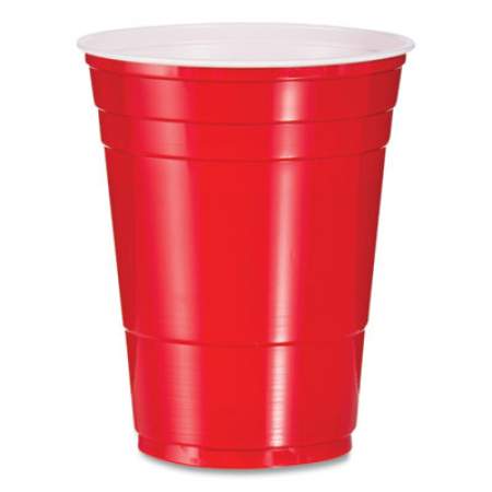 Dart Solo Party Plastic Cold Drink Cups, 16 oz, Red, 288/Carton (Y16120001)